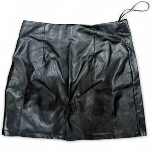 Naanaa - 6 - Faux Leather Pleather Skirt